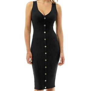 Knit Bodycon Tank Dress Medium